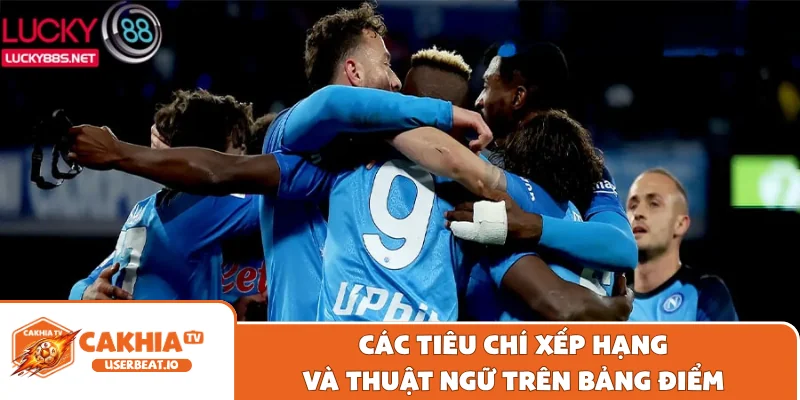 Bảng Xếp Hạng Serie A Cập Nhật Chuẩn Xác Hôm Nay 2 Các tiêu chí xếp hạng và thuật ngữ trên bảng điểm