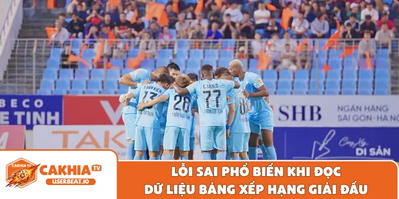Bảng Xếp Hạng V-League Chuẩn Xác Và Mới Nhất Mùa Giải 2026 3 Lỗi sai phổ biến khi đọc dữ liệu bảng xếp hạng giải đấu